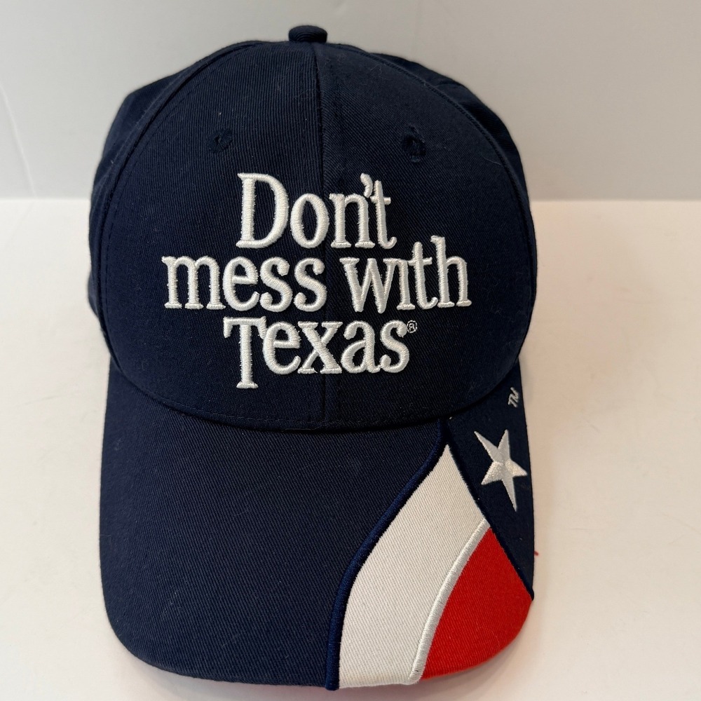 Rock Point 'Dont Mess With Texas' Baseball Cap Red White Blue Adjustable Hat